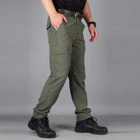 Pantalones Tácticos Impermeables Para Hombres Múltiples Bolsillos Cargo Resistentes Al Desgaste Ropa De Trabajo Al Aire Libre Para Senderismo - details 4
