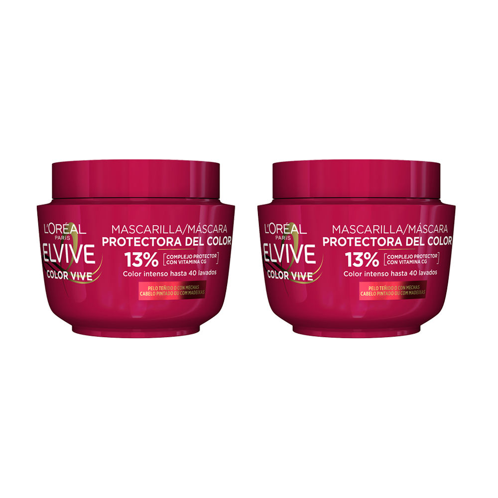 L'Oréal Paris | Rutina Elvive Color Vive Recarga Ecopack de Champú, Mascarilla, Champú, Acondicionador o Aceite Protector Para Pelo Teñido