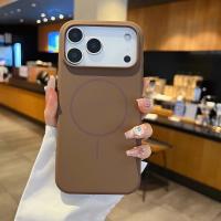 Funda De Teléfono De Silicona Líquida De Lujo Magnética Para Carga Inalámbrica Compatible Con iPhone 17 Air 17 pro Max Bumper Color Sólido - details 14