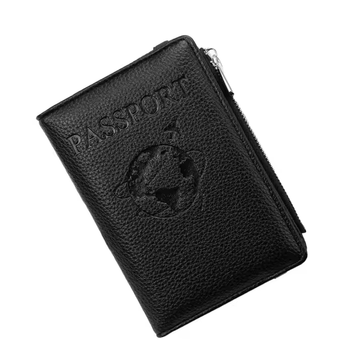 Cartera De Pasaporte Antirrobo RFID Bolsa De Viaje Multifuncional Clip De Pasaporte Monedero De Viaje Material PU - 1