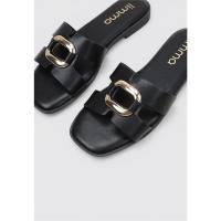 Limma ANI Sandalias Planas Mujer Negro - details 1