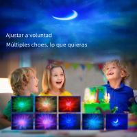 Proyector De Astronauta Y Estrellas Bluetooth LED Luz De Ambiente Para Dormitorio Aurora Lunar Accesorios De Altavoz - details 6