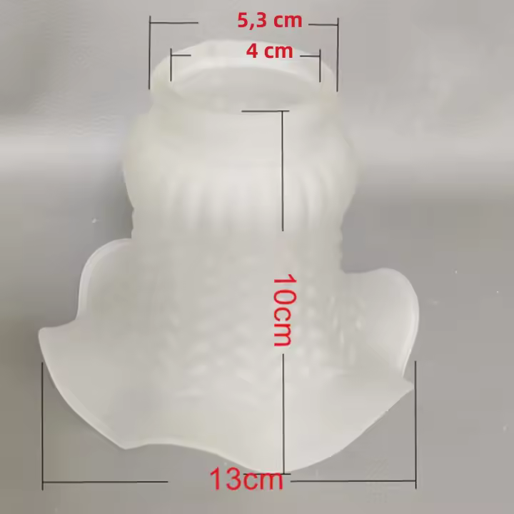 Sombrilla De Lámpara De Vidrio En Forma De Flor Protección De Bombilla Para Iluminación Pendente Moderna Para Hogar Y Dormitorio - 1