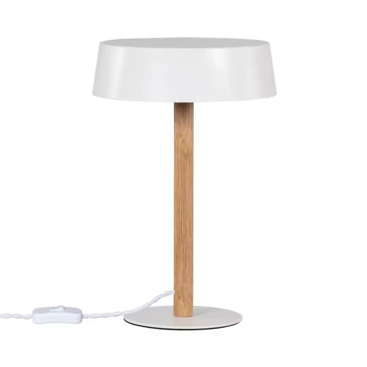Ledkia Lámpara de Mesa Metal y Madera Woodbury - 1