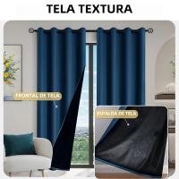 Cortinas De Blackout 100% En Color Sólido Para Protección Solar Y Aislamiento Total Para Dormitorio Y Sala De Estar - details 5