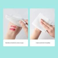 Toallas De Rostro Desechables De Algodón 100% Suaves Y Gruesas Para El Cuidado De La Piel Eliminando Maquillaje Wipes Secos Para El Baño - details 8