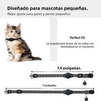 Collar Para Gatos Compatible Con Apple Airtag Con Campana Cierre De Seguridad Ajustable Reflectante Para Gatos Y Perros Recién Nacidos - details 15