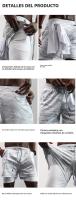 Shorts Deportivos Para Hombre Con Línea De Compresión Y Bolsillo Para Teléfono Gorro De Toalla Loop 2 En 1 Para Gimnasio Y Correr - details 11