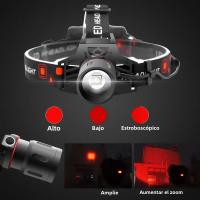 Lámpara Frontal LED Roja 3 Modos Zoomable Torcha Frontal De Batería 18650 Para Pesca Camping Caza Luz De Cabeza - details 2