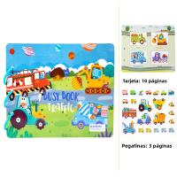 Libro De Aprendizaje Temprano Para Niños Enseñanza Científica Juguete De Puzzle Para Bebés Libro Quiet Book Con Papel Adhesivo Reutilizable Montessori - details 9