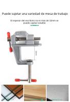 Mini Pinza De Trabajo Multi-Funcional 3.5'' De Aluminio Herramienta De Prensa Para Hobby Y Joyería Clip a La Mesa - details 11