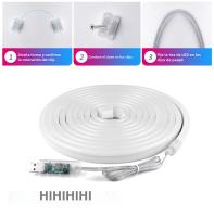 Tira De Luces LED Neón RGBIC DC5V USB 5M WS2812 Impermeable Con Control Remoto Bluetooth Para Decoración De Pared Y Habitación Luz Faeira - details 7