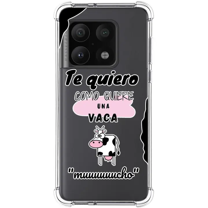 Funda Silicona Antigolpes para OnePlus 10 Pro 5G diseño Vaca Dibujos - 1