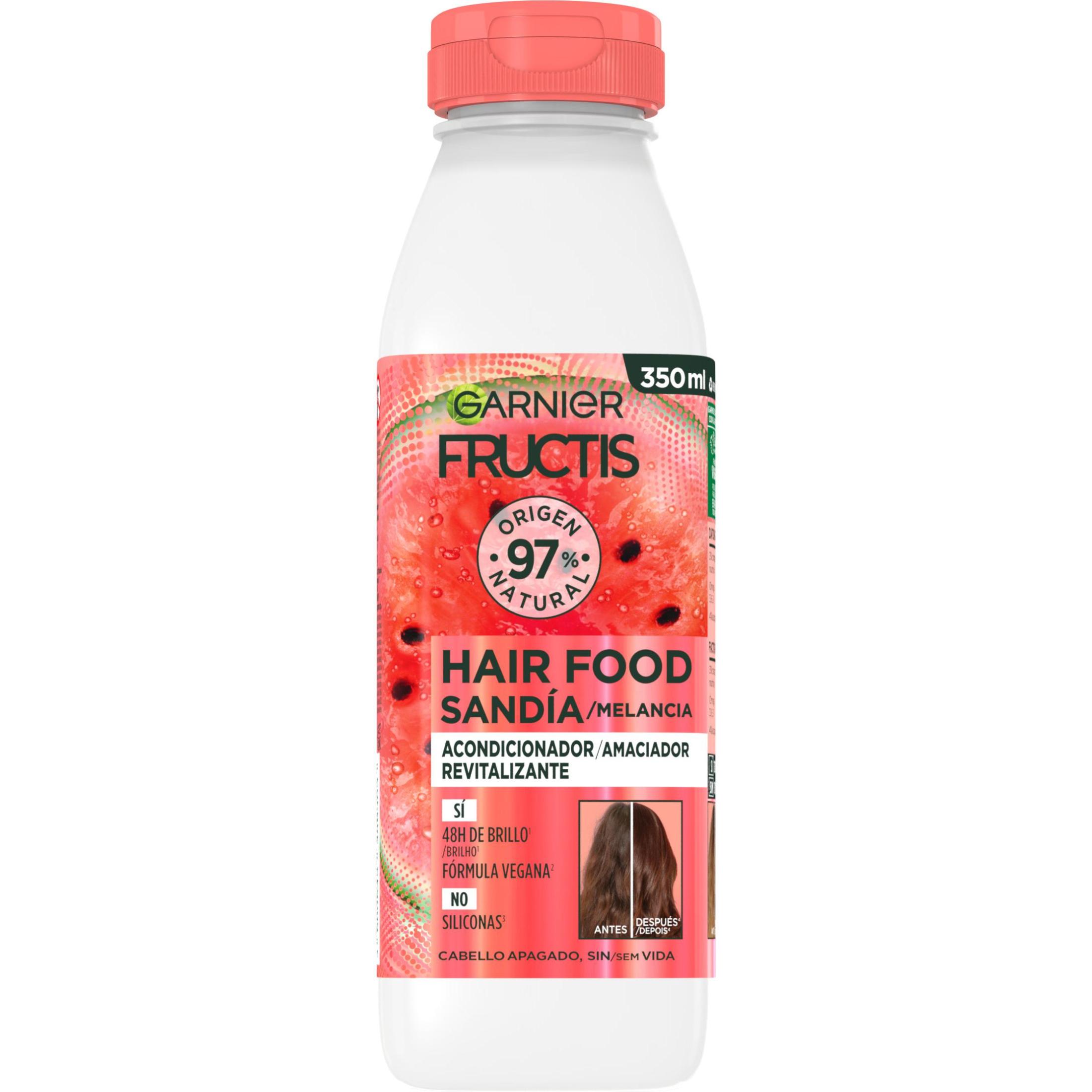 GARNIER Fructis Hair Food Sets de Sandía Revitalizante para Cabello apagado, sin vida.