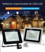 Proyector De Luz Exterior LED Con Sensor De Movimiento PIR IP66 220V Luz De Escenario SMD2835 Blanco/Cálido Para Exteriores - details 0