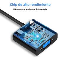 Cable Convertidor HD 1080P HDMI a VGA Con Audio Y Alimentación Para Tablet Laptop PC TV Adaptador HDMI Macho a VGA Hembra - details 6