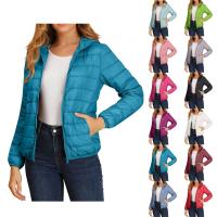 Chaqueta De Invierno Para Mujer Ligeramente Acolchada Con Capucha Cierre De Cremallera Impermeable Y Térmica Con Bolsillos Estilo Casual - details 0