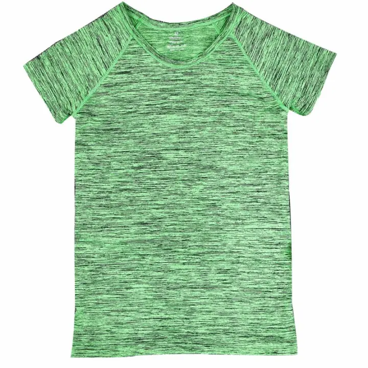 Camiseta deportiva profesional de secado rápido para mujer, Tops cortos transpirables para Yoga, Fitness, correr, trotar, gimnasio y ejercicios - 1
