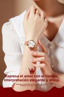 Reloj De Cuarzo Para Mujer OLEVS 5530 Versátil Moda Resistente Al Agua Con Correa De Malla Dial De Amor Luminoso Reloj De Pulsera Original - details 0