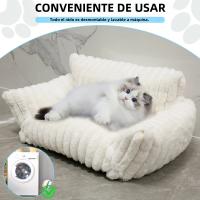 Sofá Para Gatos Y Perros Cama De Invierno Caliente Muebles De Lujo Fácil De Lavarse Y Retirar Funda De Seda Suave Para Pequeños Y Medianos Animales - details 2