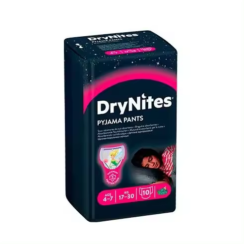 DRYNITES PYJAMA PANTS 4-7 AÑOS NIÑA 10 UD - 1