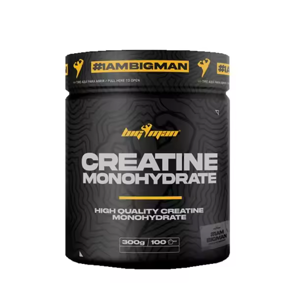 Big Man Creatine Monohydrate - 300 gr Creatina Pura Micronizada para Rendimiento Deportivo y Aumento de Masa Muscular - 1
