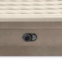 INTEX - Colchón hinchable doble Deluxe Ultra Plus 152x203x46 cm, para 2 personas, máximo 272 kg, cama hinchable para interior, PVC laminado, resistente a pinchazos, incluye hinchador eléctrico, bolsa de transporte - details 2