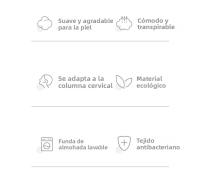 Cojín De Viaje Portátil Blackdog Outdoor Memoria De Algodón Cómodo Cuadrado Para Siesta En La Oficina Y Camping - details 2