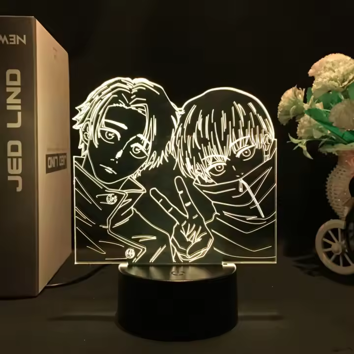 Lámpara De Noche Anime Jujutsu Kaisen Yuta Okkotsu Figura De LED Iluminación Para Mesa Decoración De Habitación Regalo De Cumpleaños - 1