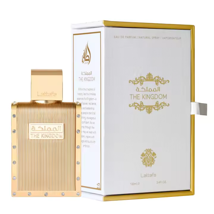 LATTAFA The Kingdom For Men Eau de Parfum 100 ml Spray Hombre – Fragancia Aromática con Lavanda, Vainilla, Tabaco, Haba Tonka y Benjuí - 1