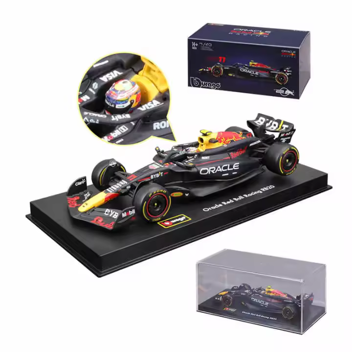 Modelo De Coche De F1 Bburago 1:43 Red Bull Racing RB20 Verstappen #11 Perez Aleación Coche Juguetes De Castillo Rojo Para La Temporada 2024 - 1