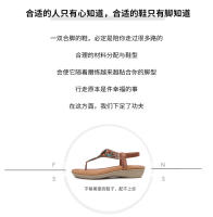 CA Sandalias de tacón de cuña huecas de gran tamaño 2025 con diamantes de imitación, zapatos bohemios cómodos para mujer, verano 363- - details 0