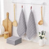 6 Pack Toallas De Cocina De Algodón Puro Terry Ultra Suaves Y Absorbentes Tamaño 12x12 Pulgadas Para Lavar Platos Y Limpieza - details 1