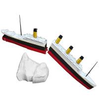 Juguete de baño y piscina realista del Titanic dividido, peonza del Titanic, barco del Titanic rompible históricamente preciso - details 0