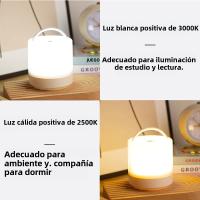 Lámpara De Noche LED Táctil Recargable Con Protección Ocular 3 Colores Regulables Iluminación Portátil Para Mesa Y Cama - details 3
