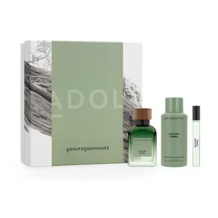 ADOLFO DOMINGUEZ | Vetiver Terra Estuche 120ml + 10ml + desodorante - 1