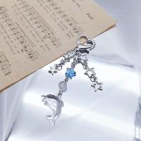 Llavero Estrella De Cinco Puntos Delfín Perla Esmalte Bonito Colgante De Playa Para Hacer Manualidades DIY Cadena De Coche - details 1