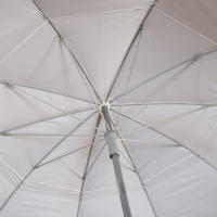 Aktive - Sombrilla de playa, gris plateado, D220 cm, mástil acero 28/32 mm, tejido nylon, protección UV50, 10 varillas, incluye funda de transporte, sombrillas de playa plegables - details 4