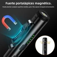 Linterna LED Recargable USB Mini Portátil Para Trabajo Emergencias Exteriores Impermeable Con Imán Y Clip De Bolígrafo - details 8