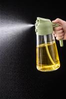 Aceitera pulverizadora 2 en 1, botella (470 ml) para aceite con función de spray y vertido, dispensador de cocina para aceite y aderezos - details 1
