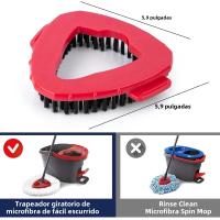 Cabeza De Mopa Reemplazable Para O-cedar Y Vileda EasyWring 1 Tanque Sistema Pads Lavables Ropa De Mopa Reutilizable Rotación 360 - details 9