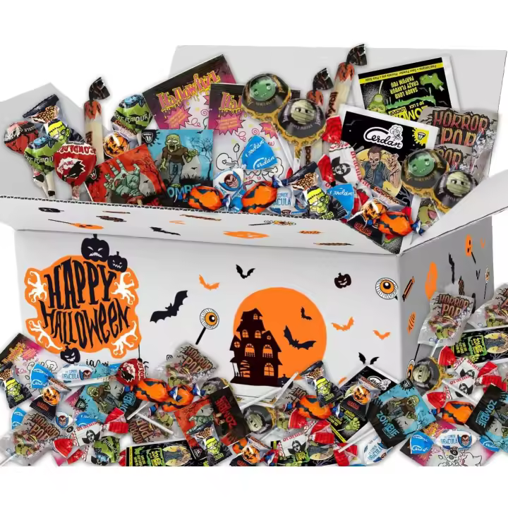 Chuches y Caramelos Halloween SURTIDOS - 1 Kg de Chuches Halloween - Edicion 2025 - Chuches Decoradas para Halloween - EXCLUSIVO MIRAVIA / ALIEXPRESS - 1