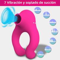 Anillo De Pene Vibrador Para Hombres Estimulador De Retardo De Eyaculación Atractor De Clitido Anillo Amplificador De Dick Juguete Sexual Para Parejas Bricolaje Adulto - details 1