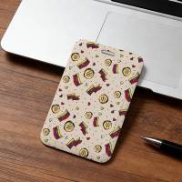 Porta Tarjetas De Identificación Y Crédito Con Ventana Transparente Para Mujer Venezuela Marca Moda Arte Patrón Protector Con Correa Negra Para Regalo Oficina Escuela - details 9