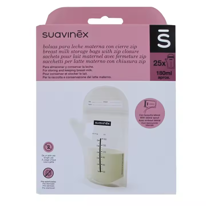 Suavinex bolsas para leche materna 25 unidades - 1