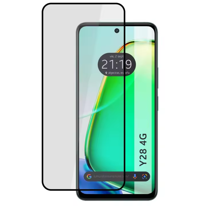 Tumundosmartphone Protector Cristal Templado Completo 5D Full Glue Negro para Vivo Y28 4G Vidrio - 1