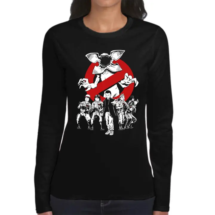 The Fan Tee Camiseta Manga larga de MUJER Stranger Things Once Eleven Demogorgon Upside Down Hawkins Hellfire 200 - 1