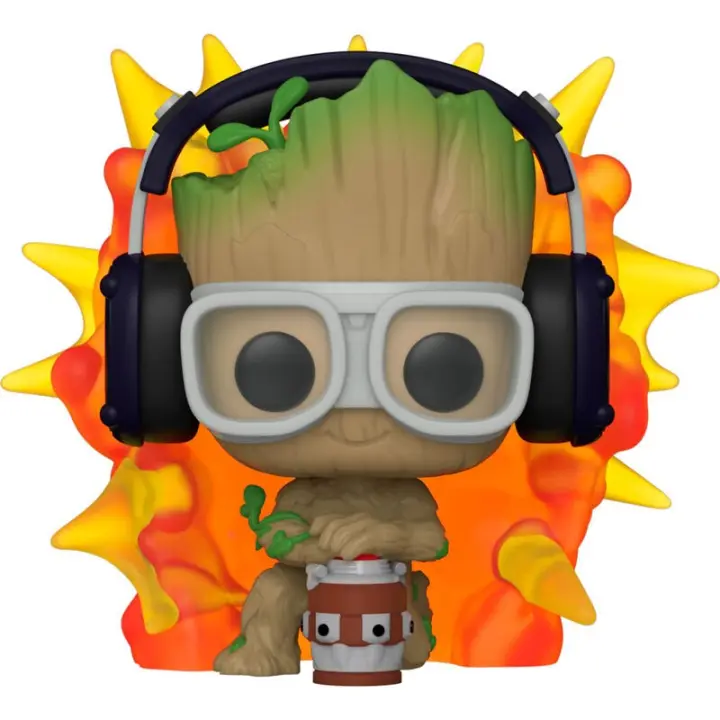 Figura POP Marvel I am Groot - Groot with Detonator - 1