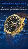 Reloj Deportivo Para Hombre SANDA Con Pantalla Dual Resistente Al Agua 5ATM Luminoso Cuarzo Estudiante Reloj De Mano Con Muestrador Digital Y Analógico - details 11
