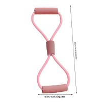 Banda De Resistencia De Goma Para Ejercicio TPE Rosa 8 Palabras Tipo Fitness Yogo Equipo De Gimnasio Cuerda Elástica Para Músculo Pull - details 0